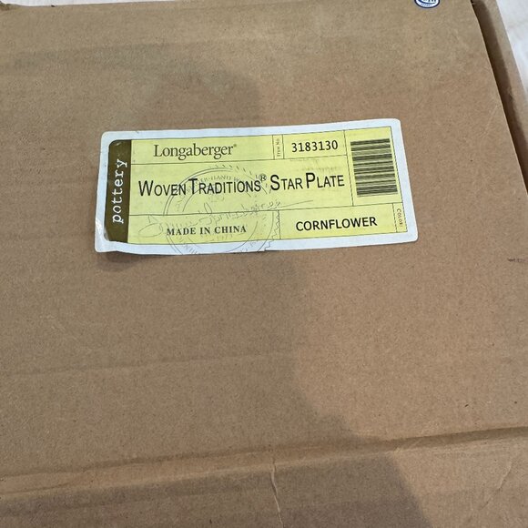 Longaberger Woven Traditions Star Plate - Cornflower - Picture 2 of 2